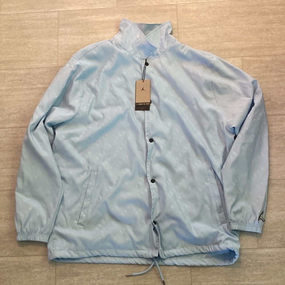 Jordan brand essentials coaches jacket “Ice Blue” size XXL